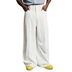 Herren nan weite Bundfaltenhose mit hoher Bundhöhe, präzisen Bügelfalten und seitlichen Eingrifftaschen R&B