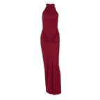 Damen Figurbetontes Maxikleid mit eleganter Drapierung R&B