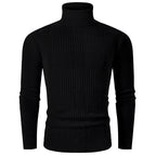 Herren eleganter Rollkragenpullover mit strukturiertem Design