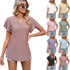 Damen Luftiges Blusenshirt mit effektvollem Lochmuster R&B