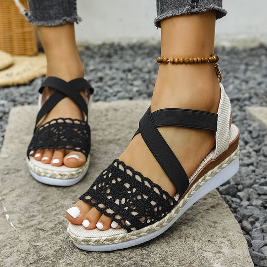 Damen Plateau Sandalen R&B