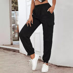Damen Cargo-Hose mit elastischem Bund und praktischen Taschen R&B
