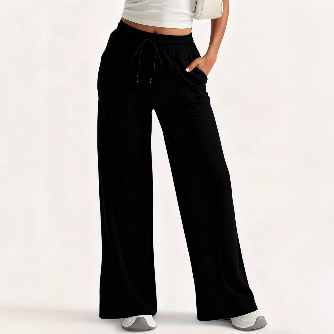 Damen lockere Sweatpants mit seitlichen Taschen und elastischem Bund R&B