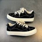 Damen Retro-Lifestyle-Sneaker mit atmungsaktivem Obermaterial und dämpfender Sohle R&B