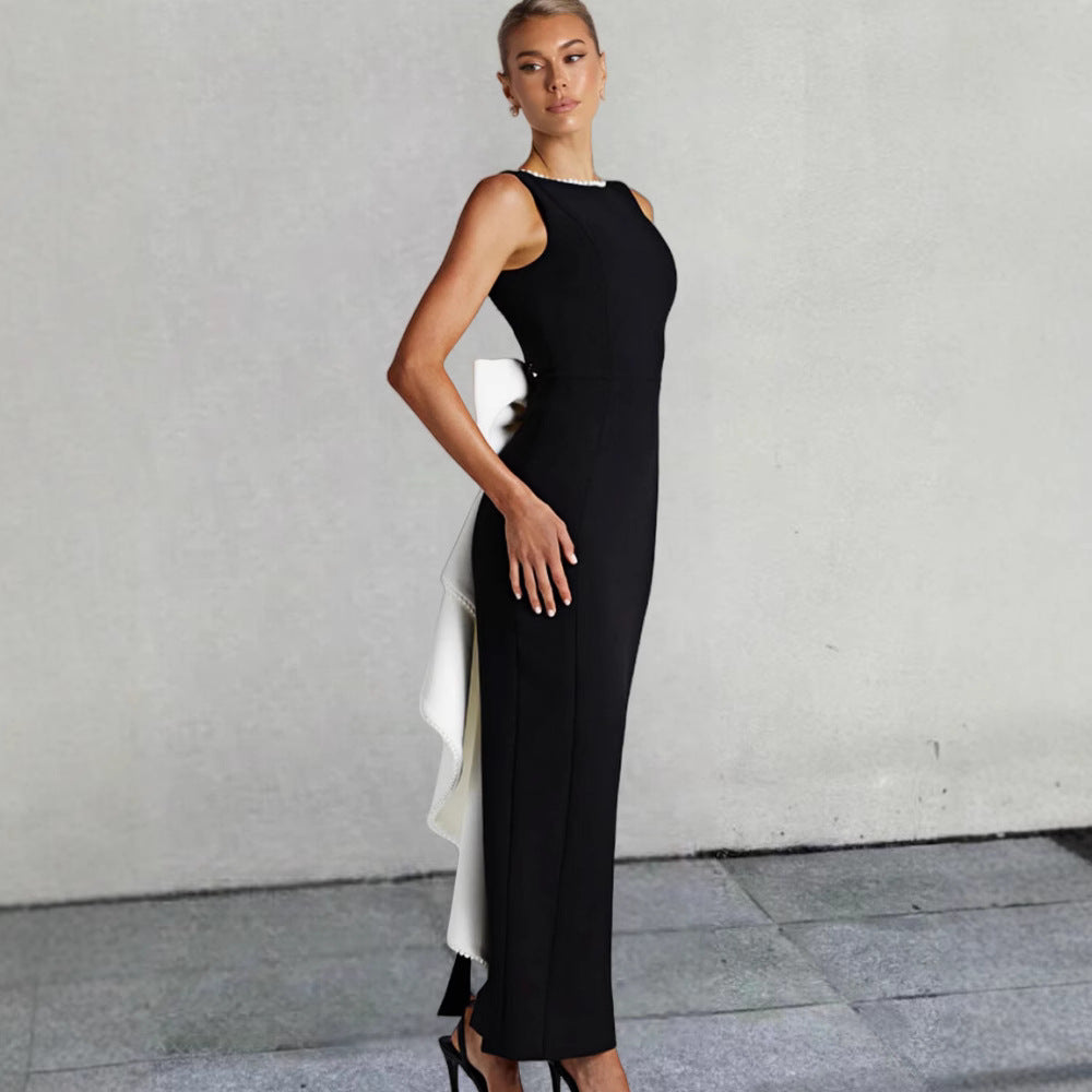 Damen Elegantes Maxikleid mit strukturierter Silhouette und stilvollem Design R&B