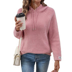 Damen Kapuzenpullover aus weichem Strick