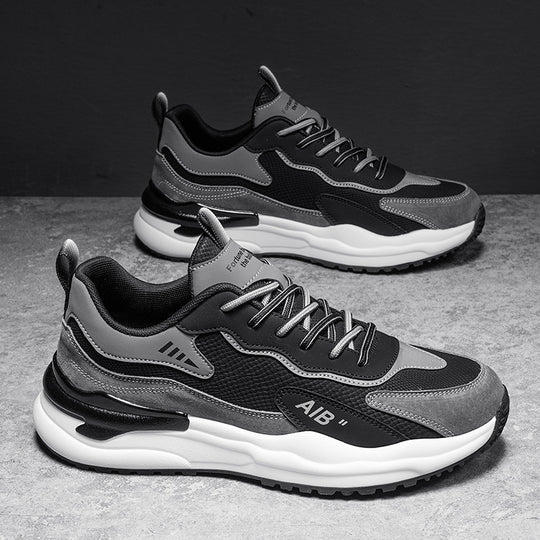 Damen sportliche und modische Sneakers mit rutschfester Laufsohle R&B