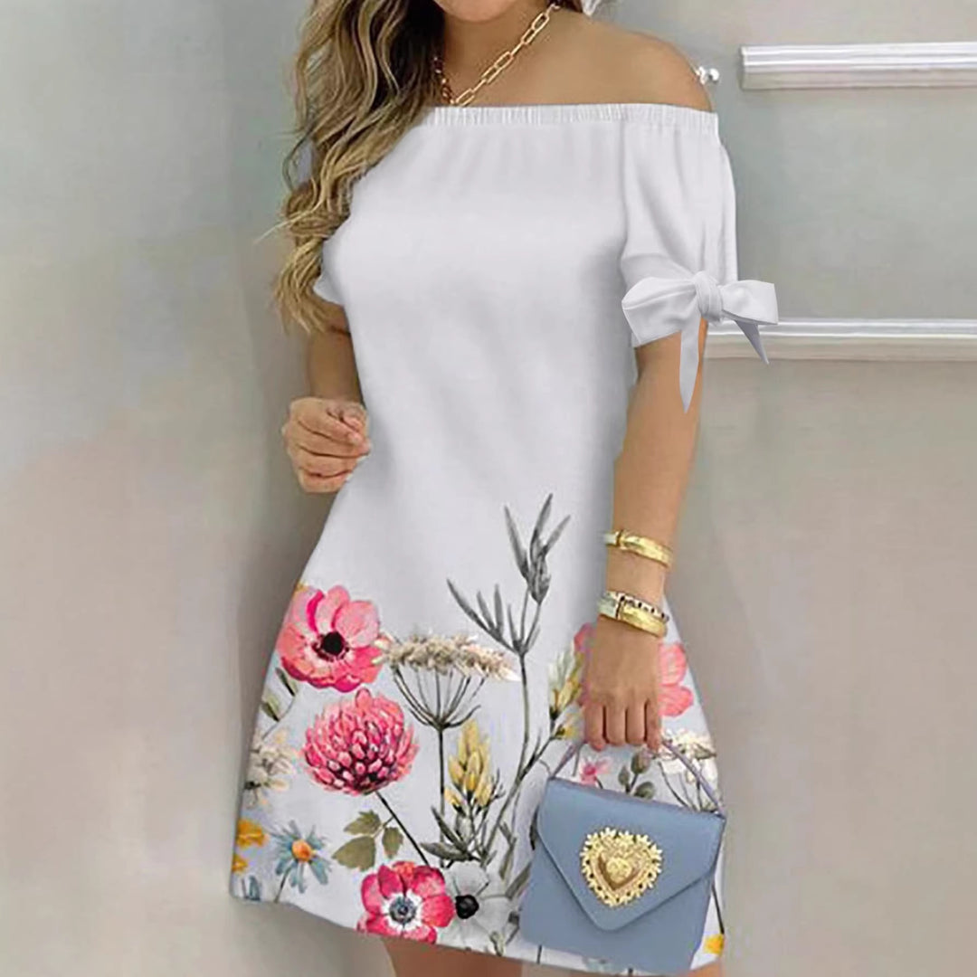 Damen Off-Shoulder Kleid R&B