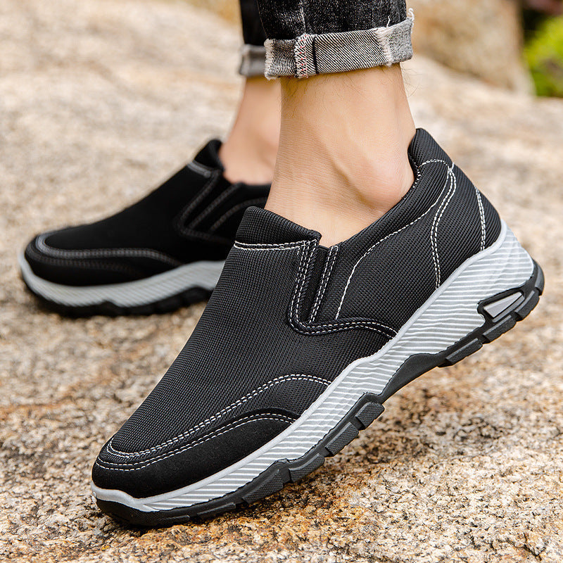 Damen Komfortable Slip-On Sneakers mit atmungsaktiver Struktur R&B