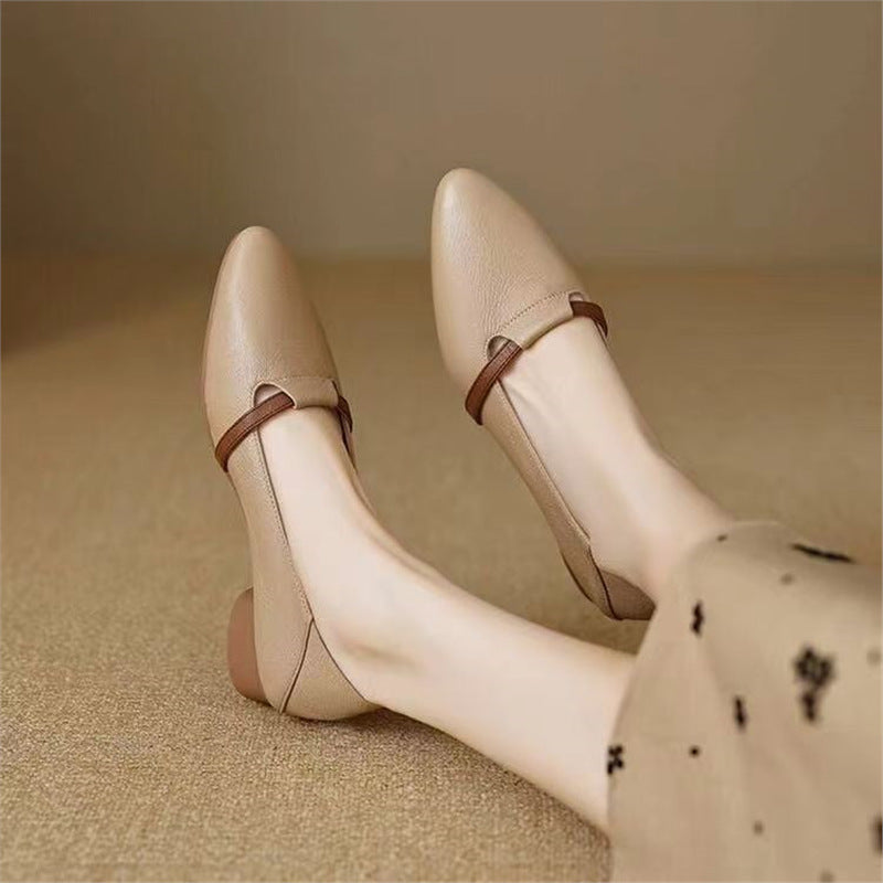 Damen Elegante Sling-Pumps mit modischem Riemchen und geschwungenem Absatz R&B