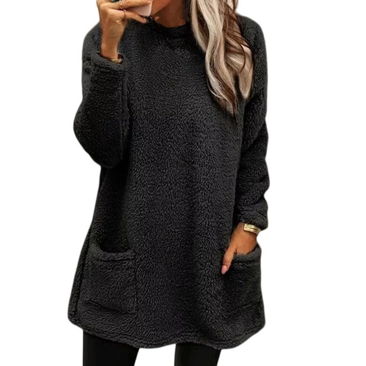 Damen gemütlicher Oversized Hoodie mit Taschen