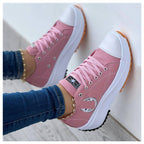 Damen modische Plateau-Sneaker mit erhöhtem Komfort und trendigem Design R&B