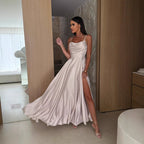 Damen Elegantes Bodenlanges Abendkleid