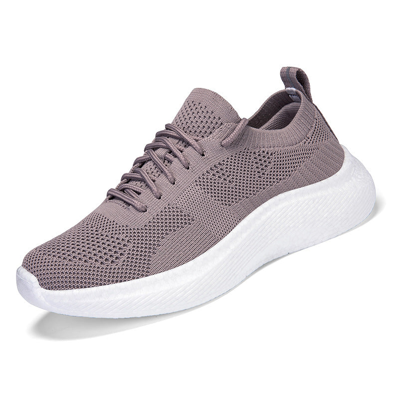 Unisex nan leichter Strick-Sneaker mit anatomischer Zehenbox, gepolsterter Fersenführung und stoßabsorbierender Leichtsohle R&B