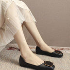 Damen Ballerinas mit elegantem Schnallenakzent