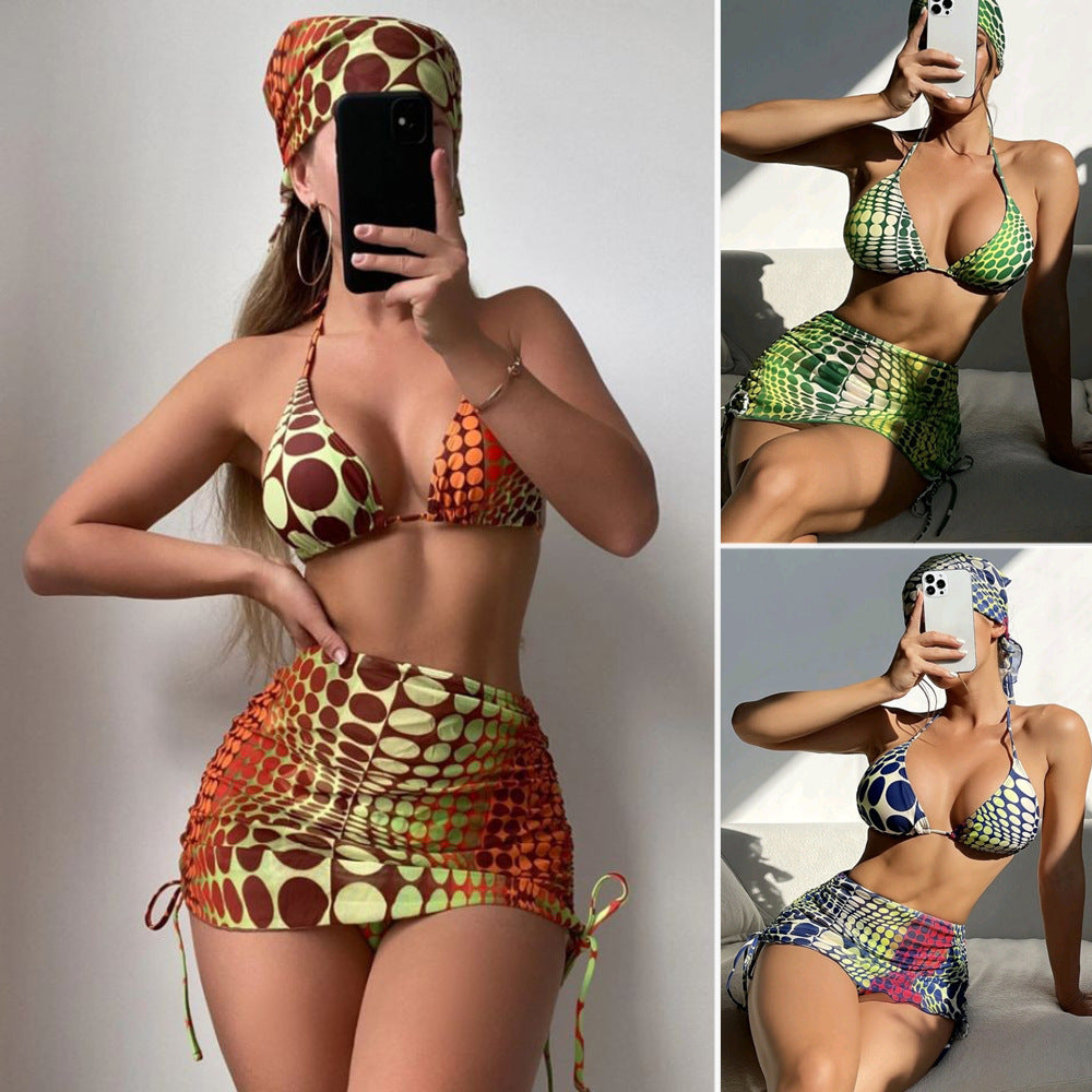 Damen Triangel-Bikini mit Rock R&B
