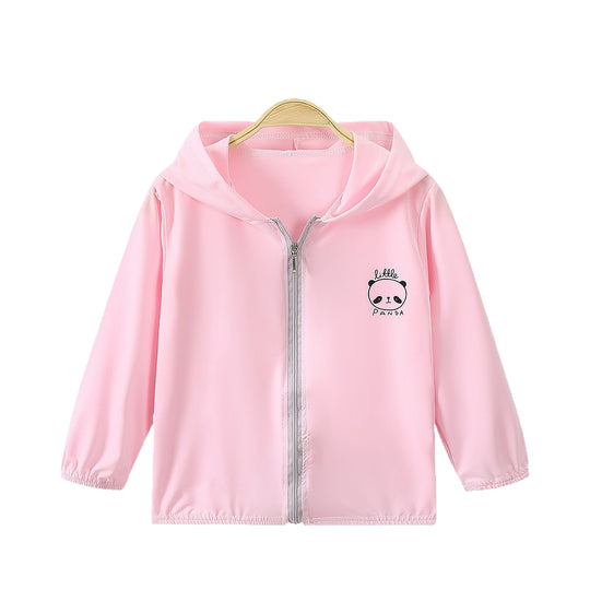 Unisex nan leichte Kapuzenjacke mit durchgehendem Reißverschluss und niedlichem Panda-Print  R&B