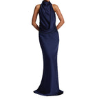 Damen Elegantes Hochzeitskleid mit schimmerndem Taillenband R&B