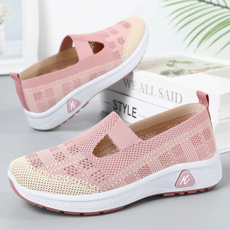 Damen Leichte Slip-On Sneakers mit flexibler Sohle und atmungsaktivem Obermaterial R&B