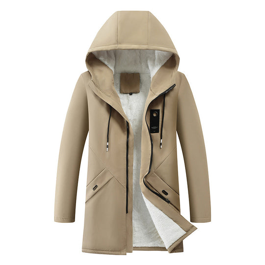 Herren modische Winterjacke mit isolierendem Futter und praktischen Reißverschlusstaschen R&B