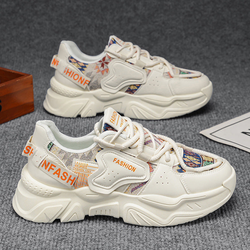 Damen Modische Sneakers mit einzigartigem Muster und dämpfender Sohle R&B