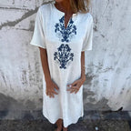 Damen Sommerliches Kleid mit aufwendiger Stickerei R&B
