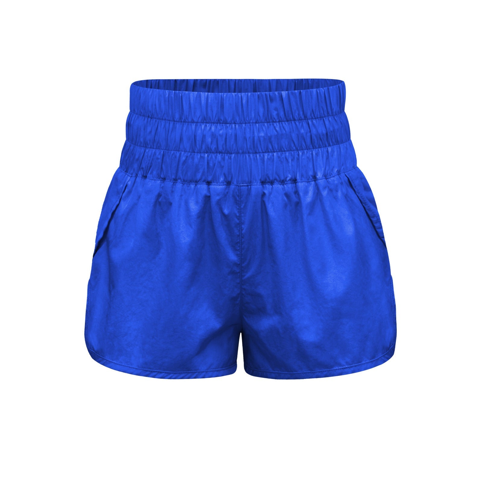 Damen sportliche Shorts mit elastischem Bund und praktischen Eingrifftaschen R&B