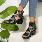 Damen Blockabsatz Sandalen R&B