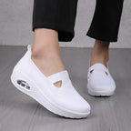 Damen Slip-On Sneakers mit atmungsaktivem Obermaterial und dämpfender Sohle
