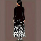 Damen Maxikleid mit floralem Design und praktischen Taschen R&B