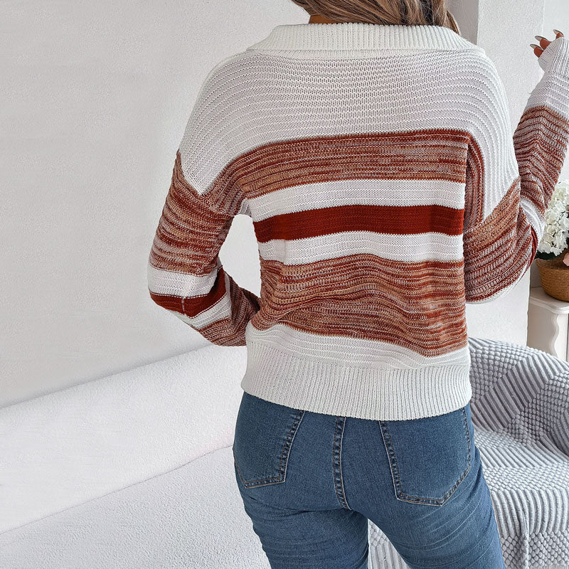 R&B | Gestreifter Pullover Acryl Modern, Bequem
