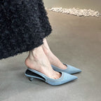 Damen Sling-Pumps mit spitzem Design und verstellbarem Riemchen R&B