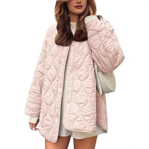 Damen Lässige Steppjacke mit praktischen Taschen und lässigem Schnitt R&B