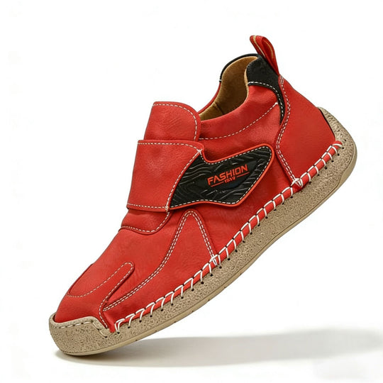Herren Bequeme und modische Freizeitschuhe mit Klettverschluss R&B