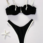 Damen Bikini mit gepolstertem Oberteil und verstellbaren Trägern R&B