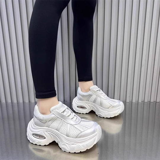 Damen Sportliche Chunky Sneakers mit atmungsaktiven Mesh-Einsätzen R&B