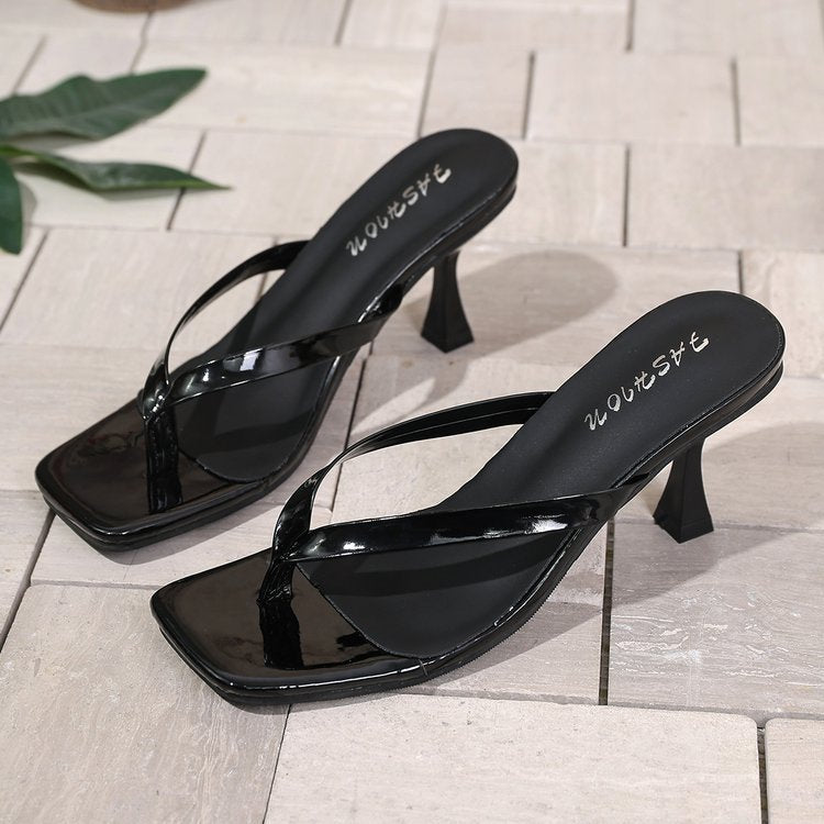 Damen Zehenstegsandaletten mit elegantem Riemendesign und modischem Stiletto Absatz R&B
