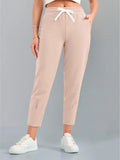Damen Elegante Jogginghose mit Kordelzug und schmalem Schnitt R&B