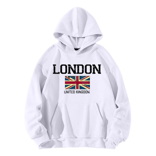 Damen Kapuzenpullover im urbanen London-Style mit Kängurutasche und gemütlichem Schnitt R&B
