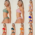 Damen Bikini-Top mit sportlichem Schnitt und komfortablem elastischen Bund R&B