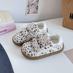 Damen Modische Sneaker mit Klettverschluss und tierischem Design