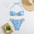 Damen Bikini-Set mit modischen Rüschen und verstellbaren Trägern R&B