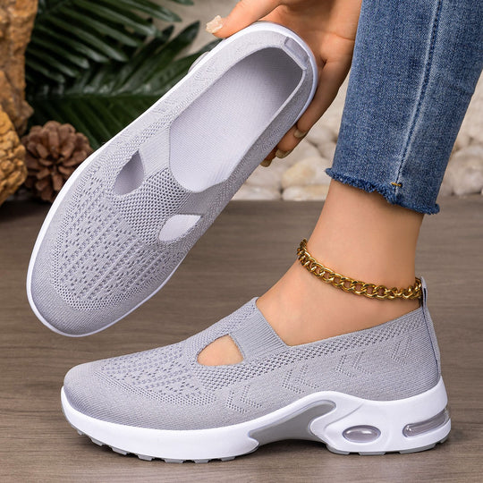Damen Freizeit Sneakers mit atmungsaktiver Strickoberfläche R&B