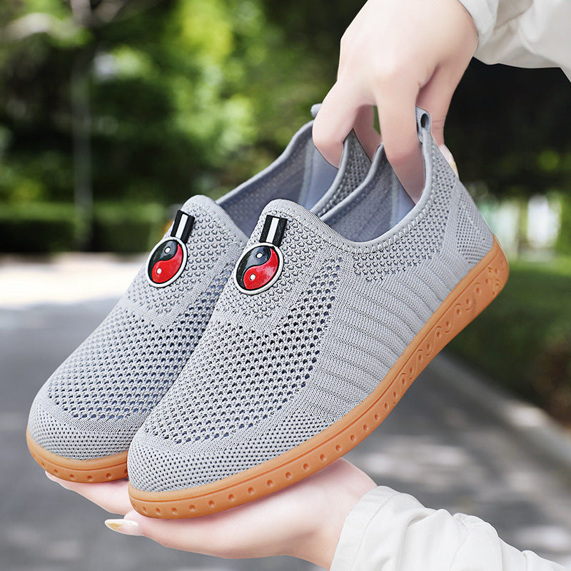 Damen Komfortable Slip-On Sneakers mit atmungsaktivem Obermaterial und rutschfester Sohle R&B