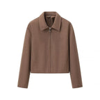 Damen modische Kurzjacke mit Stehkragen R&B