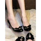 Damen elegante High Heels mit Schleifenapplikation R&B