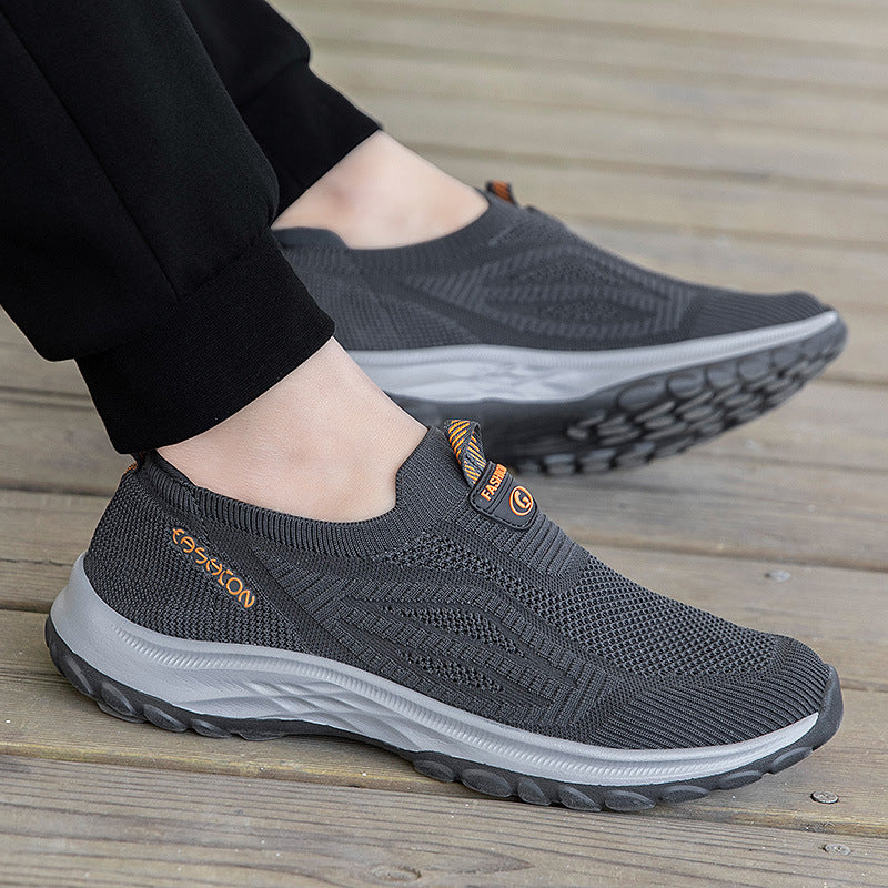 Damen Sportliche Slip-On Sneakers mit atmungsaktiver Mesh-Oberfläche R&B