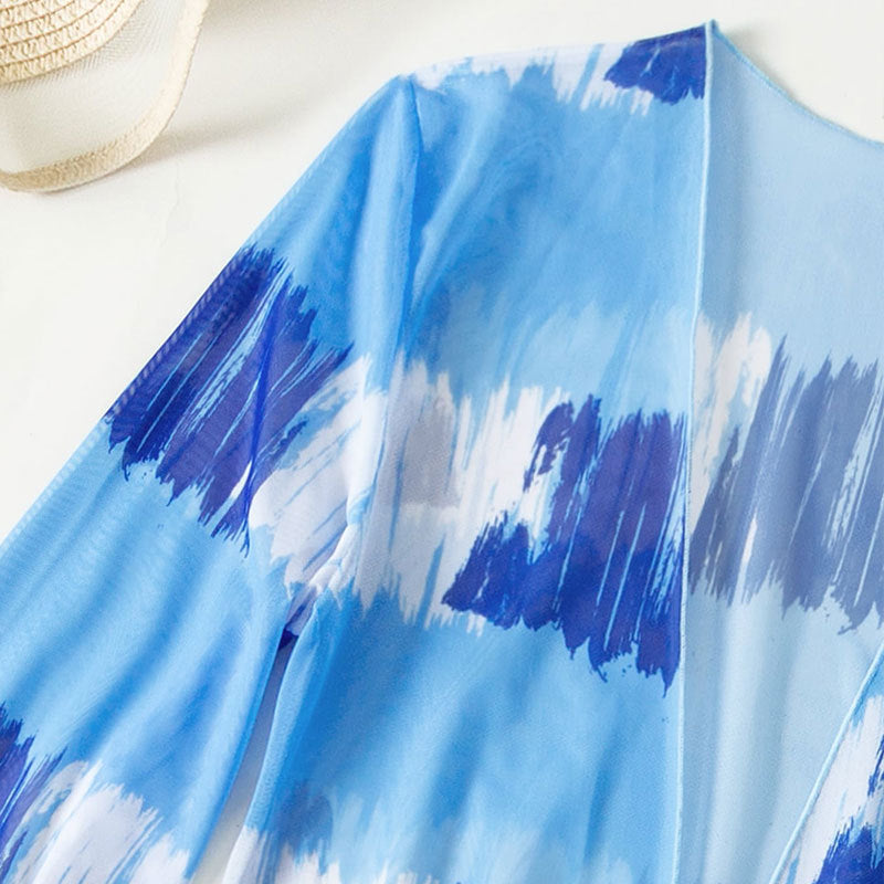Damen Bikini-Set mit elegantem Cover-Up und verführerischem V-Ausschnitt R&B