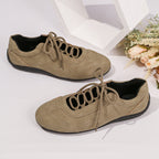 Damen Sneakers im modischen Vintage-Look mit atmungsaktiver Schnürung und gepolsterter Innensohle R&B