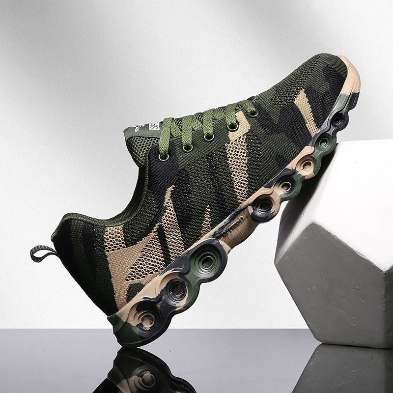 Damen Sportliche Camouflage Sneakers mit dämpfender Sohle R&B